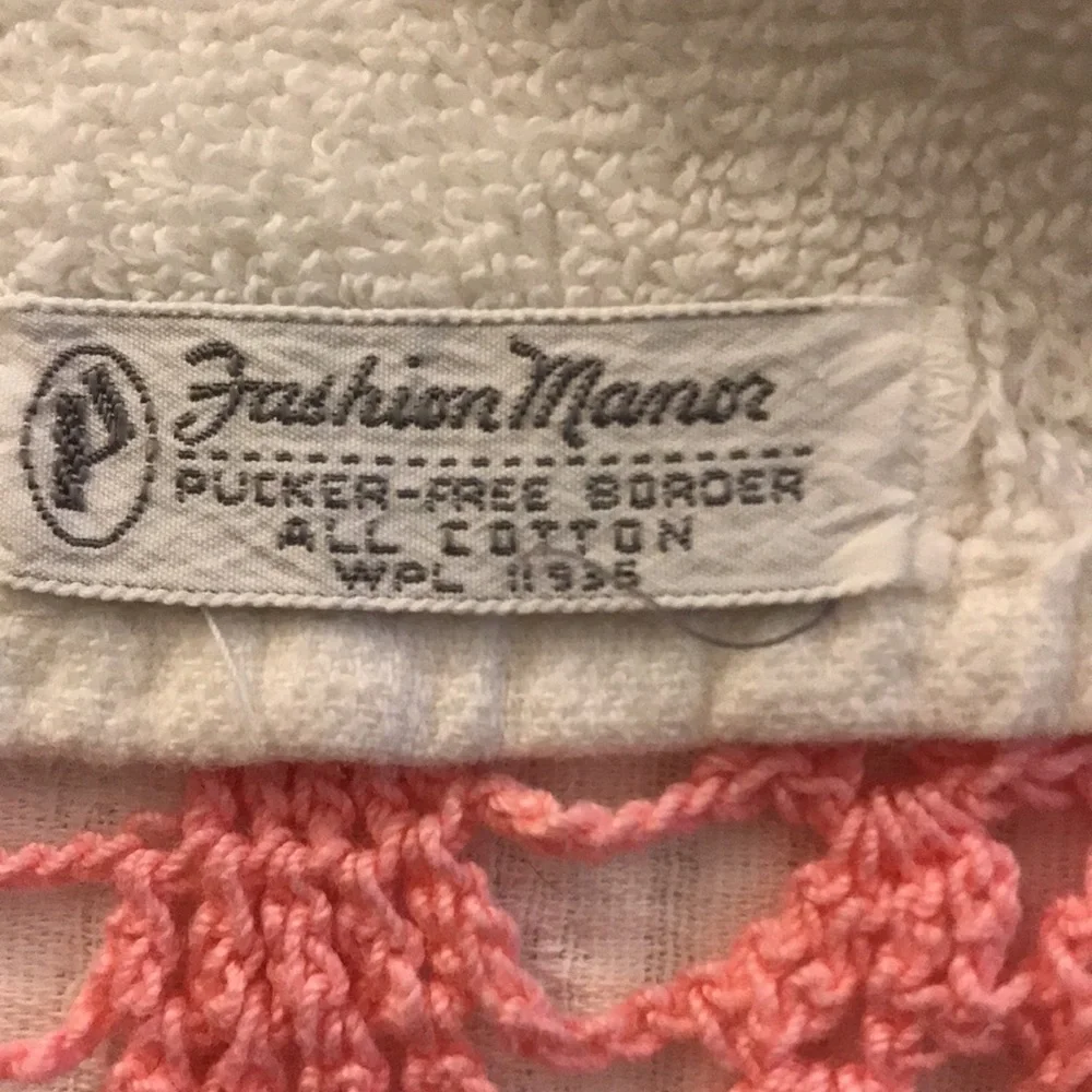 Handmade vintage towel